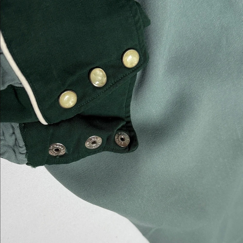 H Bar C Ranchwear Western Shirt in Emerald Sage - Picture 5 of 12